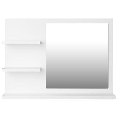 vidaXL Oglindă de baie, alb, 60 x 10,5 x 45 cm, PAL