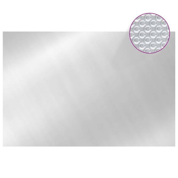 vidaXL Prelată de piscină, argintiu, 300x200 cm, PE