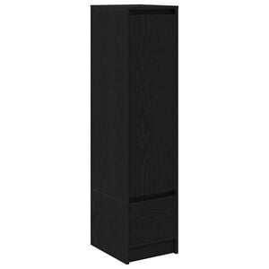 vidaXL Tablou Stejar negru 29,5x34x119,5 cm Lemn prelucrat