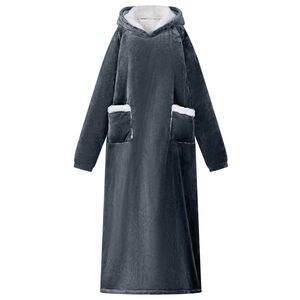 vidaXL Hanorac pătură Albastru marin M Fleece și Flanel