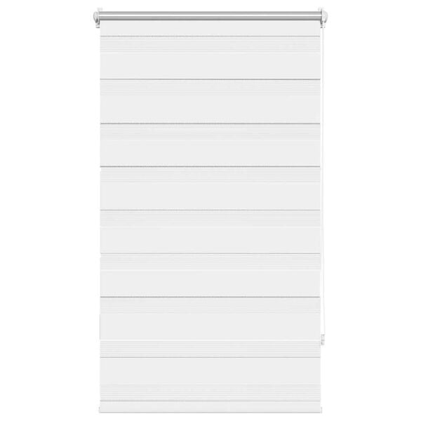 vidaXL Jaluzea Zebră 70,9x120 cm Lățime material 66,7 cm alb