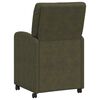 vidaXL Scaune de dining cu roți 2 pcs Verde militar 57 x 67 x 95 cm