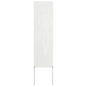 vidaXL Ecran de intimitate pentru grădină Traforaj Alb 32 x 140 cm