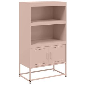 vidaXL Dulap &icirc;nalt, roz, 68,5x38,5x123,5 cm, oțel