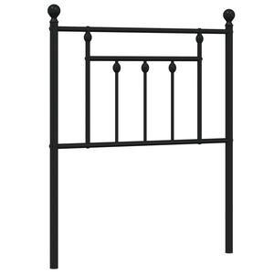 vidaXL Tăblie de pat de schimb metalică, negru, 75 cm