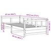 vidaXL Pat de zi cu saltea, 90x190 cm, lemn masiv de pin