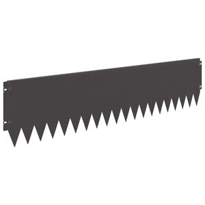 vidaXL Margine pentru gazon 20 pcs 103 x 25 cm Oțel Negru