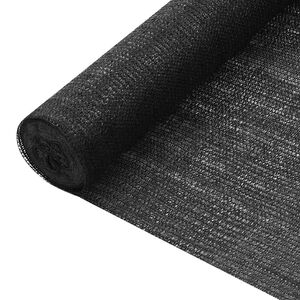 vidaXL Plasă protecție intimitate, negru, 1,2x10 m, HDPE, 75 g/m&sup2;