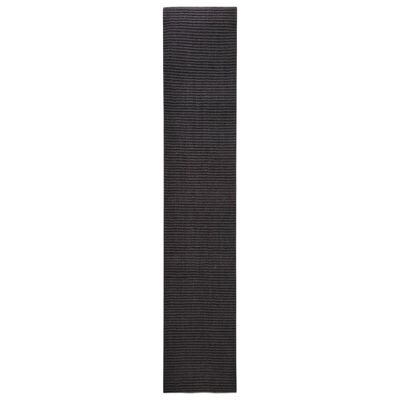 vidaXL Covor din sisal pentru ansamblu de zgâriat, negru, 66x350 cm