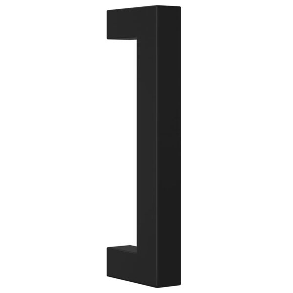 vidaXL M&acirc;nere de dulap, 20 buc., negru, 96 mm, oțel inoxidabil