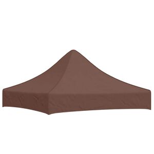 vidaXL Acoperiș pentru cort de petrecere, maro, 2 x 2 m, 270 g/m&sup2;
