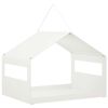 vidaXL Hrănitoare suspendată pentru păsări Oțel Alb 30 x 23 x 23 cm