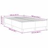 vidaXL Cadru de pat platformă Crem 120 x 190 cm țesătură