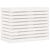 vidaXL Coș de rufe, alb, 88,5x44x66 cm, lemn masiv de pin