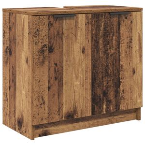 vidaXL Dulap de Baie Lemn Vechi 64,5 x 33,5 x 59 cm Lemn compozit