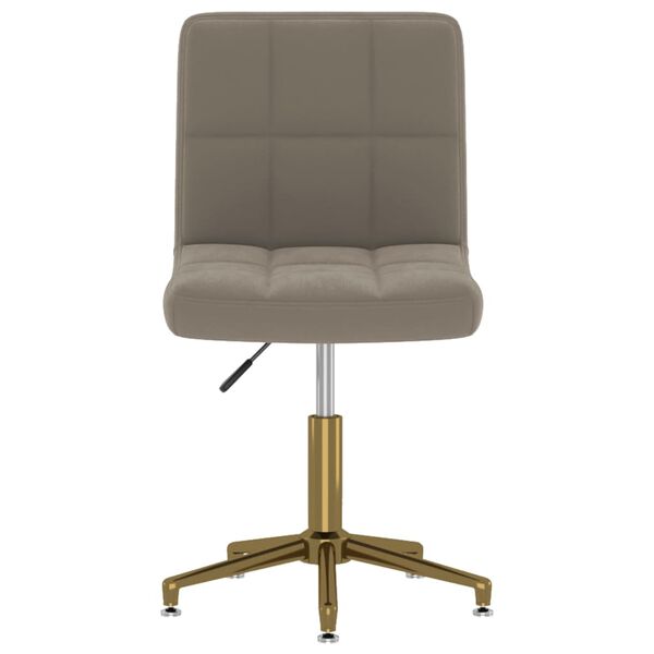 vidaXL Scaune de masă pivotante, 4 buc., gri deschis, catifea