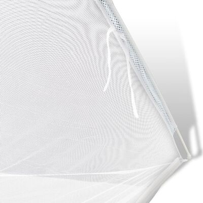 vidaXL Cort camping, alb, 200x150x145 cm, fibră de sticlă