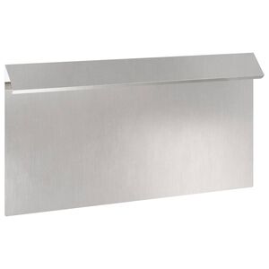 vidaXL Gard pentru melci 50 x 3,5 x 25 cm Oţel inoxidabil Argintiu
