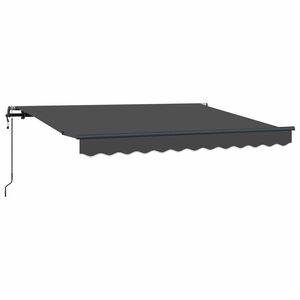 vidaXL Copertină retractabilă Antracit 250 x 200 cm țesătură