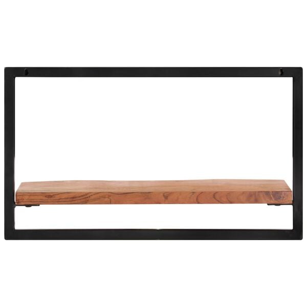 vidaXL Rafturi de perete 2 buc. 60x25x35 cm lemn masiv acacia/oțel
