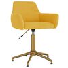 vidaXL Scaune de bucătărie pivotante, 2 buc., galben, catifea