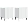 vidaXL Dulap de noapte 2 pcs Alb 43 x 34,5 x 52 cm Lemn prelucrat