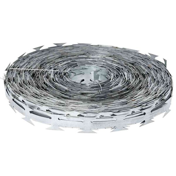 vidaXL S&acirc;rmă cuțit Argintiu 5000 x 1,9 cm Oțel galvanizat