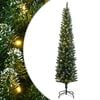 vidaXL Brad Crăciun artificial subțire cu 300 LED-uri, 210 cm