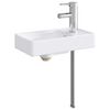 vidaXL Chiuvetă de baie Crom 40,5 x 22,5 x 11,5 cm Metal