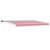 vidaXL Cadru manual de marchiză cu LED-uri Roșu și Alb 5 x 3 m