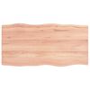 vidaXL Blat masă, 100x50x(2-6) cm, maro, lemn tratat contur organic