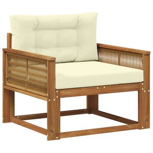 vidaXL Canapea Medie pentru Exterior Lemn Solid de Acacia natural