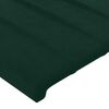 vidaXL Tăblie pat cu aripioare verde &icirc;nchis 183x23x118/128 cm catifea