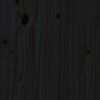 vidaXL Tăblie de pat, negru, 140,5x4x100 cm, lemn masiv de pin