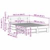 vidaXL Cadru de pat cu headboard Alb 160 x 200 cm Lemn de pin masiv