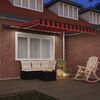 vidaXL Cortina Retractabilă portocaliu și maro 300 x 250 cm țesătură