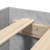 vidaXL Cadru de pat, gri beton, 200x200 cm, lemn prelucrat