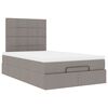vidaXL Cadru de pat otoman cu saltea Taupe 120x200cm Material