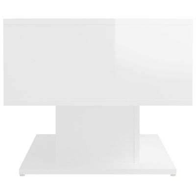 vidaXL Măsuță de cafea, alb extralucios, 103,5x50x44,5 cm, PAL