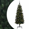 vidaXL Brad de Crăciun artificial cu glob 210 cm 300 LED-uri Alb cald