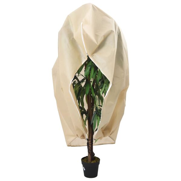 vidaXL Protecții fleece pt plante, fermoar, 10 buc, 70 g/m&sup2; 1,2x1,8 m