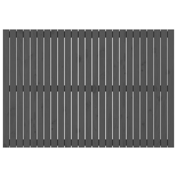 vidaXL Tăblie de pat pentru perete, gri, 159,5x3x110 cm lemn masiv pin