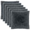 vidaXL Husă pentru pernă 6 pcs HEERLEN Antracit 80 x 80 cm Fleece PV