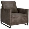 vidaXL Sofa single Gri &icirc;nchis 70 x 81 x 82 cm Material din microfibră
