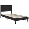 vidaXL Cadru de pat cu headboard Negru 90 x 200 cm Catifea