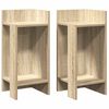 vidaXL Mese laterale 2 buc cu raft Stejar Sonoma 25,5x27x60 cm