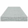 vidaXL Rafturi de perete suspendate,4 buc,gri beton,80x23,5x3,8 cm,MDF