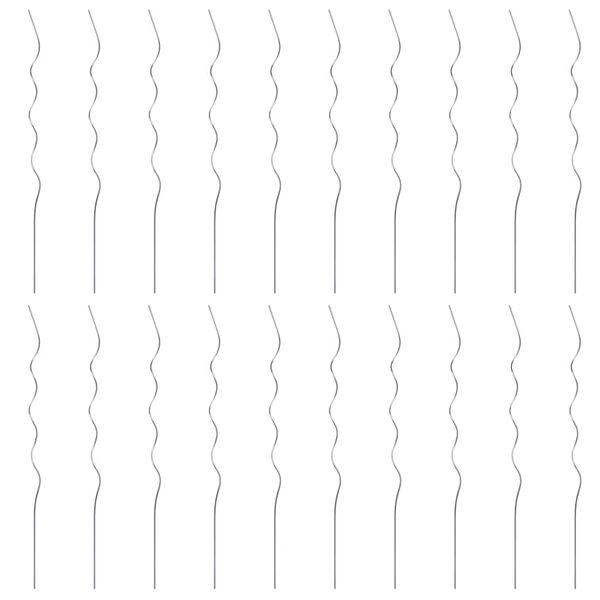 vidaXL Spirale pentru suport plante, 20 buc., 110 cm, oțel galvanizat