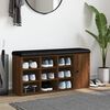 vidaXL Bancă de pantofi, stejar maro, 102x32x50 cm, lemn prelucrat