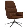 vidaXL Scaun de relaxare din piele artificială maro strălucitor